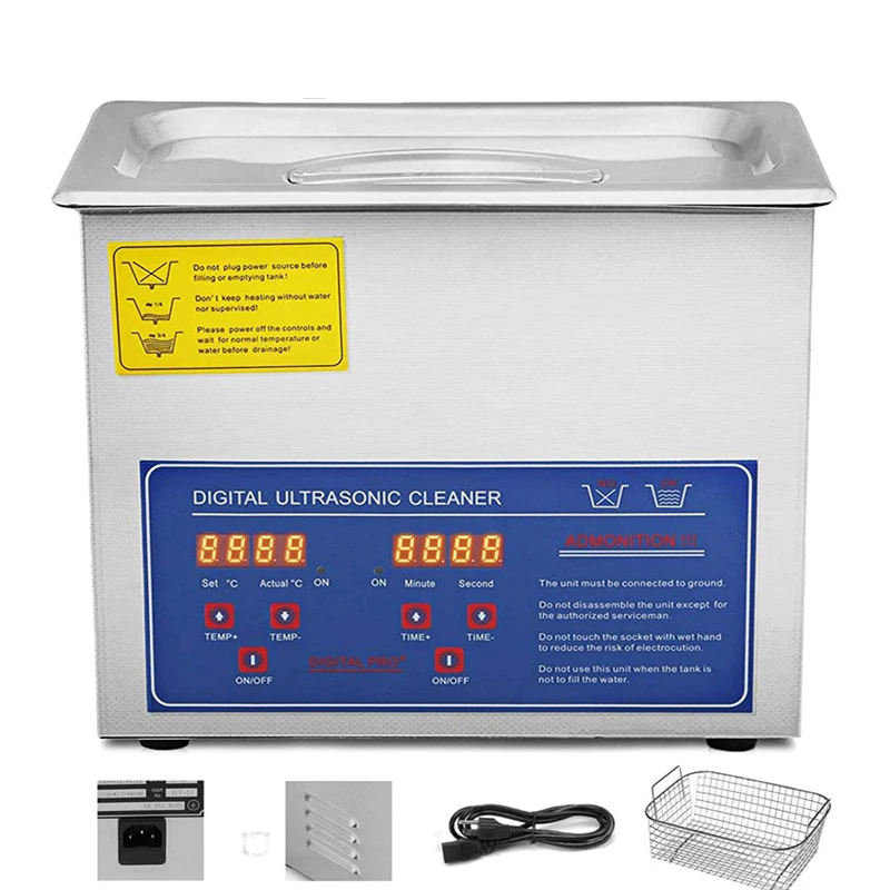 Цифровой ультразвуковой очиститель 30 л, часы, ожерелье, кольцо, стиральная машина для очков - машина для ультразвуковой чистки ювелирных изделий
Цифровой ультразвуковой очиститель 30 л, часы, ожерелье, кольцо, стиральная машина для очков - машина для ультразвуковой чистки ювелирных изделий