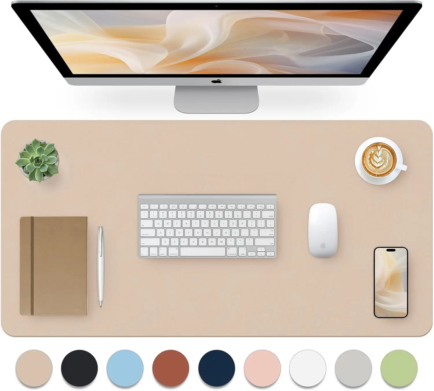 Large Leather Desk Pad, Non-Slip Waterproof Mouse Mat, 31.5x15.7 Inches Beige Office Decor
Large Leather Desk Pad, Non-Slip Waterproof Mouse Mat, 31.5x15.7 Inches Beige Office Decor