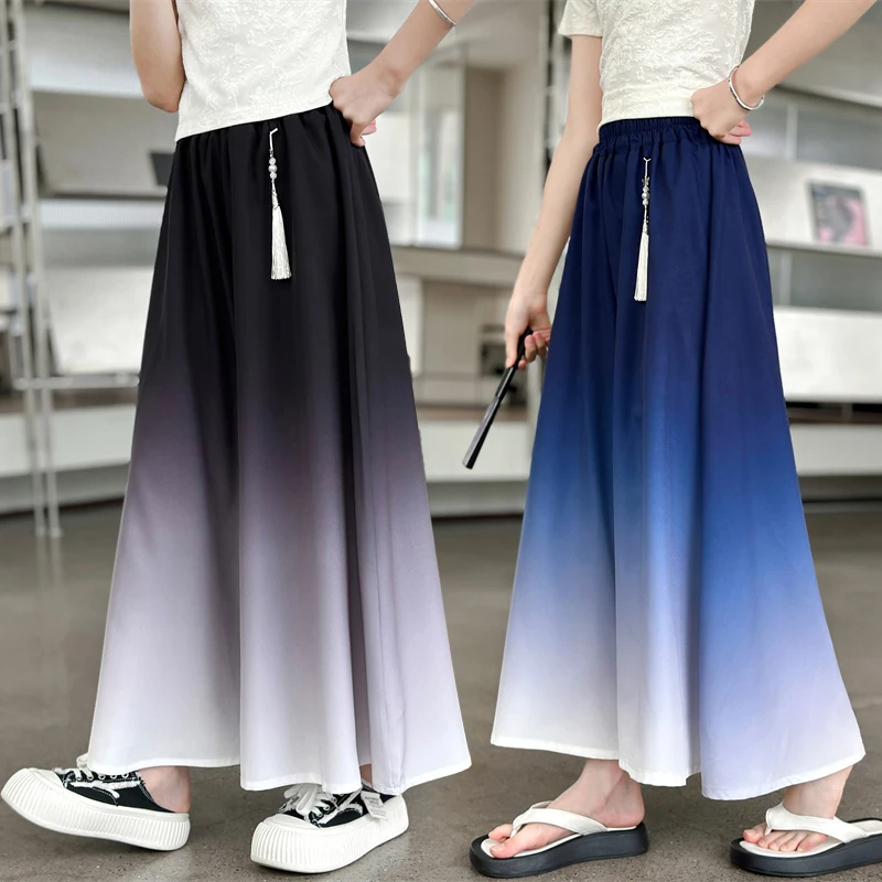 Fashion Kids Design Super Wide Leg Ankle Pants for Teen Girls Fancy Streetwear Bottoms Tween Child Gradient Summer Crop Trousers
Fashion Kids Design Super Wide Leg Ankle Pants for Teen Girls Fancy Streetwear Bottoms Tween Child Gradient Summer Crop Trousers