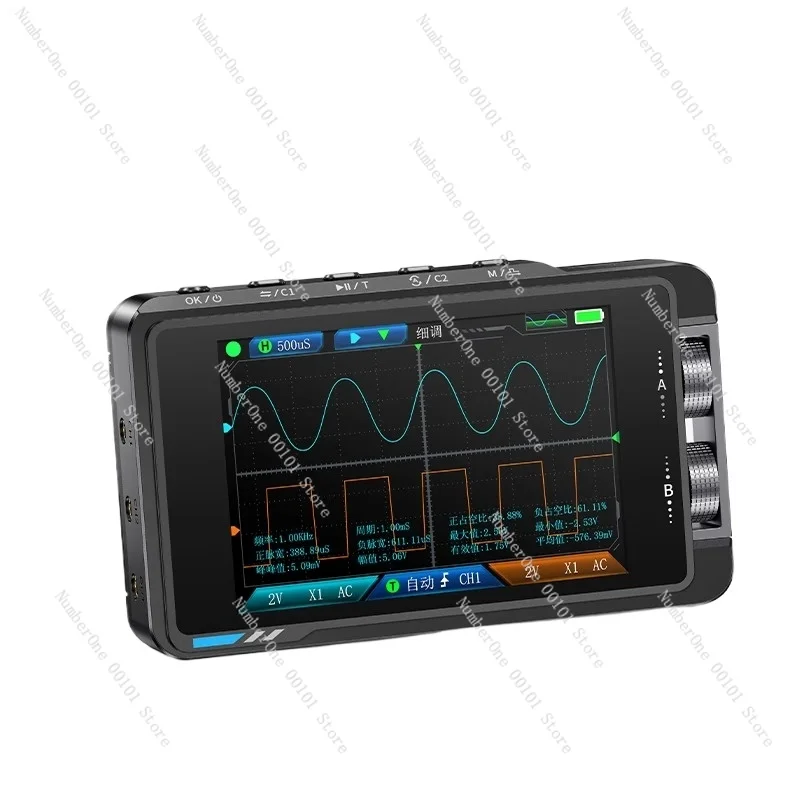 Oscilloscope handheld small dual-channel convenient two-in-one high-precision digital signal generator
Oscilloscope handheld small dual-channel convenient two-in-one high-precision digital signal generator