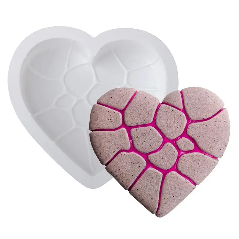 Cupcake Mold Cake Silicone Molds Baking Tools Cracked Heart Non-Stick Mould Tools Baking Supplies For Candy Brownie Tart Pastry
Cupcake Mold Cake Silicone Molds Baking Tools Cracked Heart Non-Stick Mould Tools Baking Supplies For Candy Brownie Tart Pastry