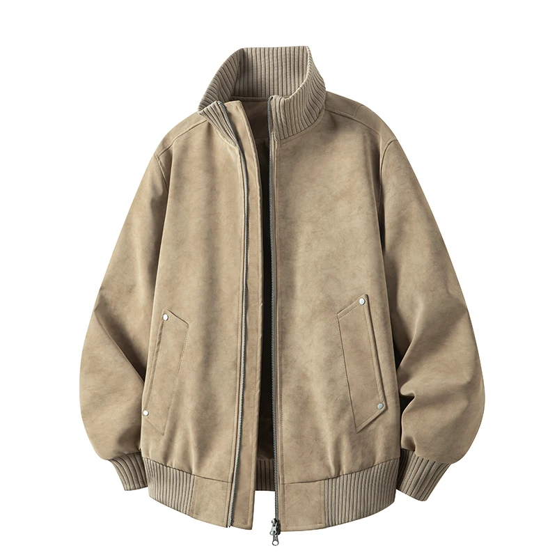 All-match Quality PU Leather Jackets for Men Solid Color Stand Collar Male Clothes Loose Trend Comfortable Outerwear 2026 Spring
All-match Quality PU Leather Jackets for Men Solid Color Stand Collar Male Clothes Loose Trend Comfortable Outerwear 2026 Spring