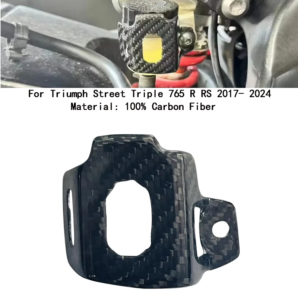 For Triumph Street Triple 765 R RS 2017- 2020 2023 2022 2024 motorcycle rear brake pump carbon fiber reservoir protective cover
For Triumph Street Triple 765 R RS 2017- 2020 2023 2022 2024 motorcycle rear brake pump carbon fiber reservoir protective cover