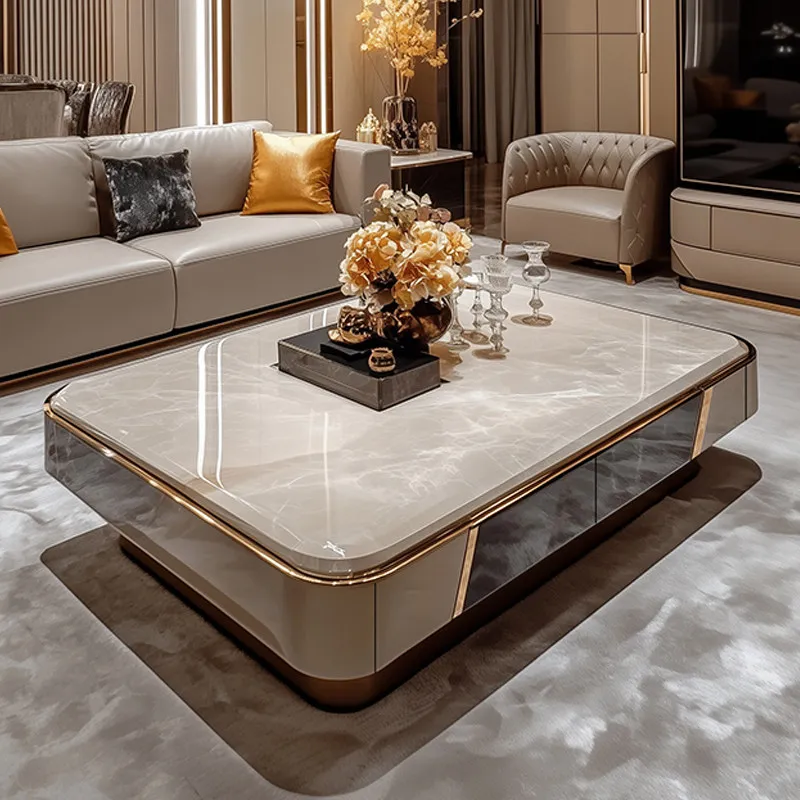 Living room home light luxury high-end tea table small tea table
Living room home light luxury high-end tea table small tea table