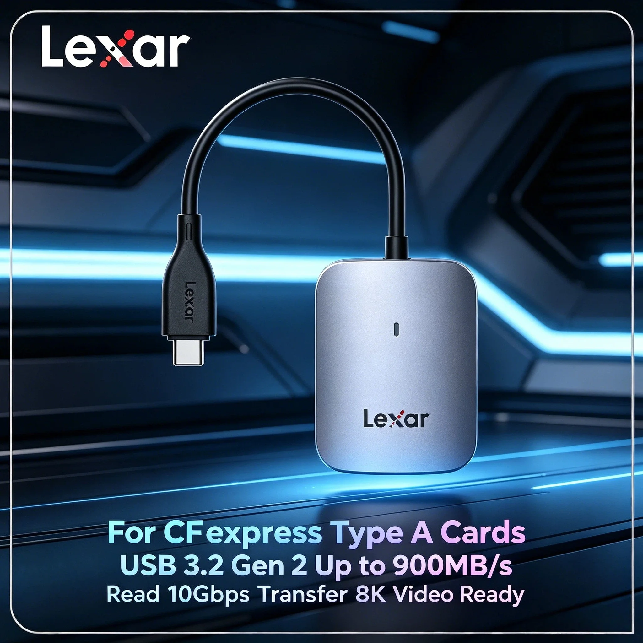 Lexar Original CFe Type A Card Reader USB 3.2 Gen 2 Type C A Memory Card Reader Up to 10Gbps CFexpress Ultra New Gift 8K
Lexar Original CFe Type A Card Reader USB 3.2 Gen 2 Type C A Memory Card Reader Up to 10Gbps CFexpress Ultra New Gift 8K