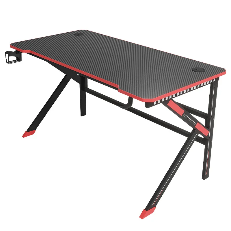 K-bracket model gaming computer desk with RGB light strip and carbon brazed panel
K-bracket model gaming computer desk with RGB light strip and carbon brazed panel