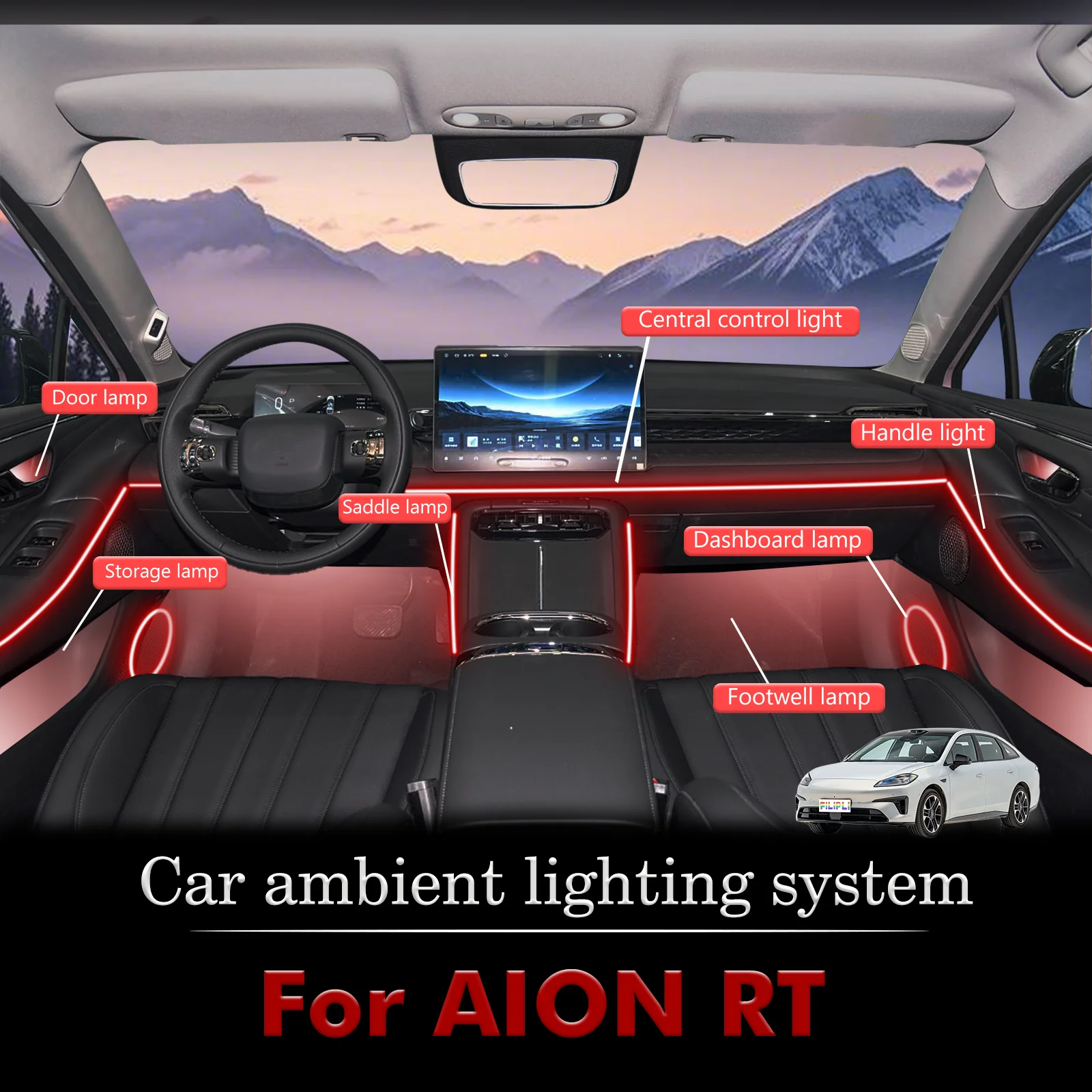 For ALON RT RGB 64 Colors LED Smart Remote Control Car Interior Ambient Light Energy Saving Efficient Lamp Kit
For ALON RT RGB 64 Colors LED Smart Remote Control Car Interior Ambient Light Energy Saving Efficient Lamp Kit