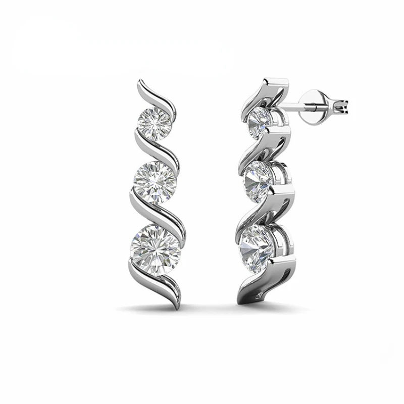 3.2 Ctw Moissanite Diamond Drop Earrings Round 925 Sterling Silver Women Cute Romantic Anniversarv Gift
3.2 Ctw Moissanite Diamond Drop Earrings Round 925 Sterling Silver Women Cute Romantic Anniversarv Gift