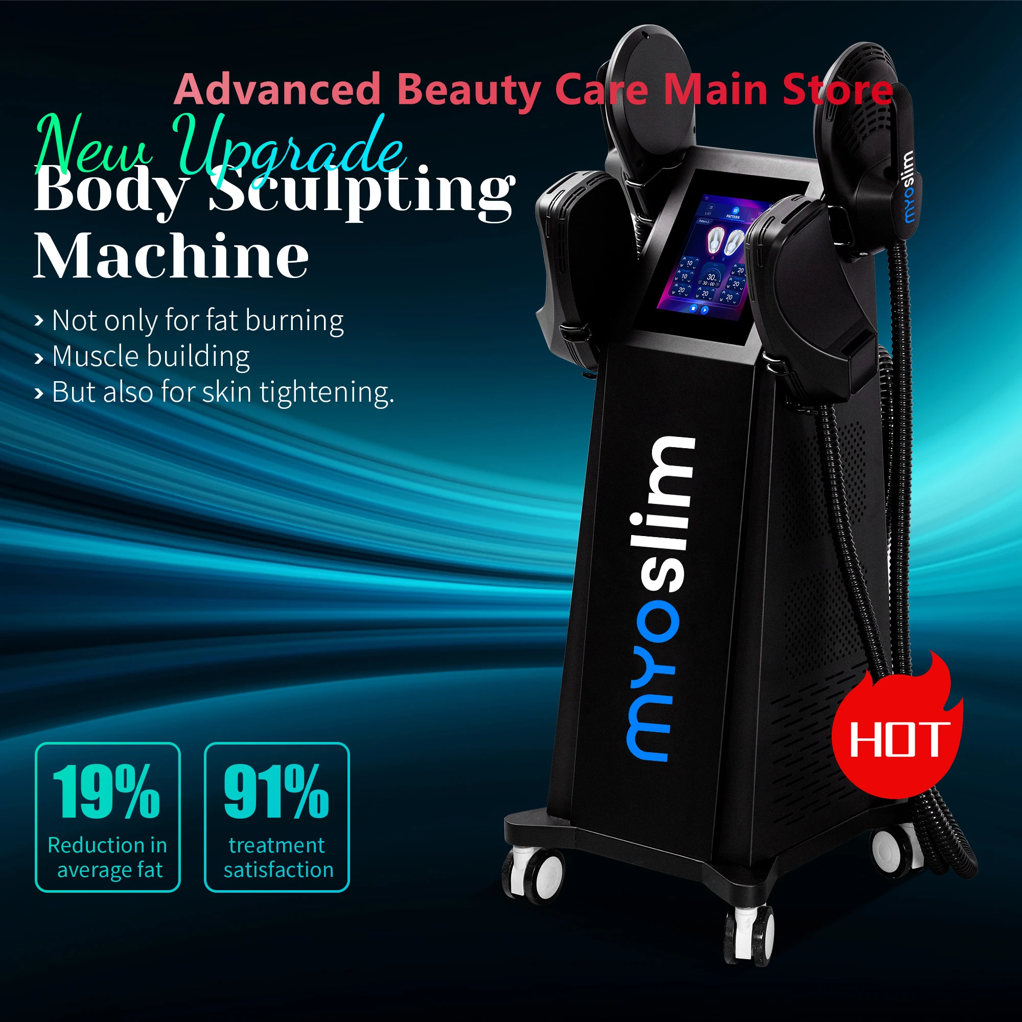 Professional RF EMSzero Body Sculpting Machine Machine New Upgrade Fat Burning Slimming Muscle Stimulator 15 Tes 6500W 5 Handle
Professional RF EMSzero Body Sculpting Machine Machine New Upgrade Fat Burning Slimming Muscle Stimulator 15 Tes 6500W 5 Handle