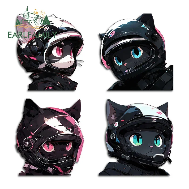 EARLFAMILY 13cm for Cute Cat Black with Helmet Car Sticker Cartoon Graffiti Decals Waterproof Fashionable Scratch-Proof Decor
EARLFAMILY 13cm for Cute Cat Black with Helmet Car Sticker Cartoon Graffiti Decals Waterproof Fashionable Scratch-Proof Decor