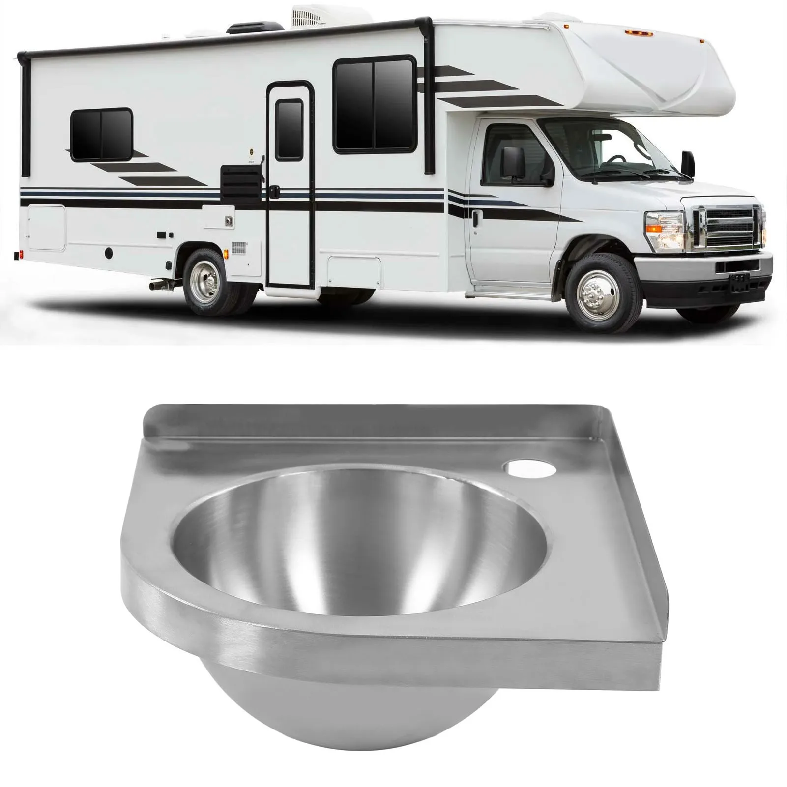 RV Corner Triangle Basin Sink Brushed Finish Kitchen Bathroom Hand Wash Basin Sink for Boat Caravan RV Camper
RV Corner Triangle Basin Sink Brushed Finish Kitchen Bathroom Hand Wash Basin Sink for Boat Caravan RV Camper