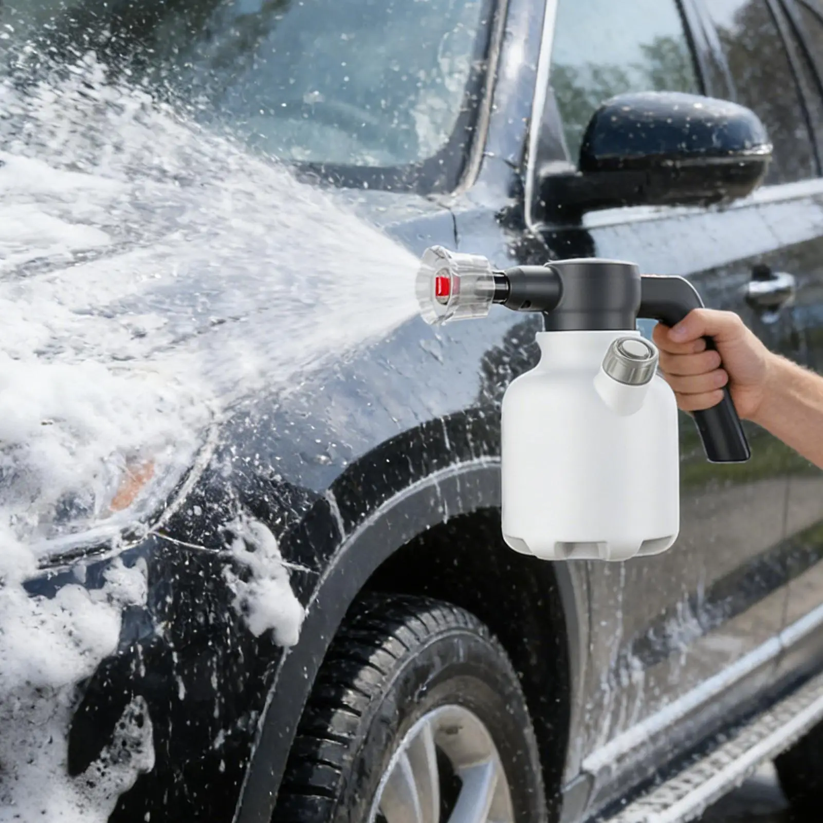 Электрический и ручной пеногенератор 2 л, пеногенератор для мойки автомобилей, пенная насадка, пенная пушка, инструмент для чистки автомобиля
Электрический и ручной пеногенератор 2 л, пеногенератор для мойки автомобилей, пенная насадка, пенная пушка, инструмент для чистки автомобиля