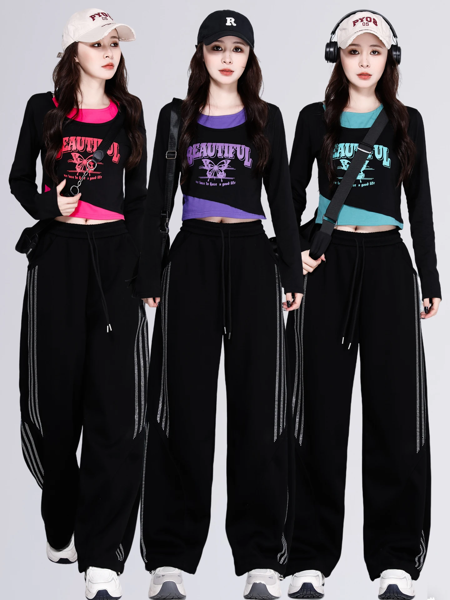 Sporty Jazz Dance Outfit Women's Performance Costume Square Dancing Ensemble Kpop Female Group Stage Performance Clothes
Sporty Jazz Dance Outfit Women's Performance Costume Square Dancing Ensemble Kpop Female Group Stage Performance Clothes
