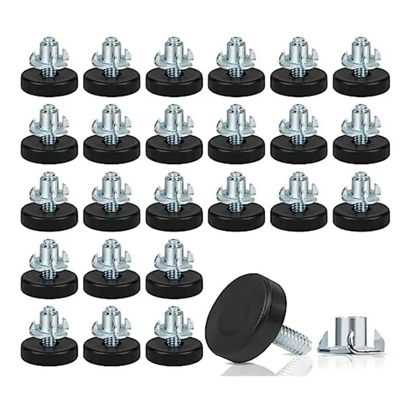 1/4Inch Thread Furniture Feet Levelers,24PCS Adjustable Feet Levelers On Furniture Glide Leveling,For Table(1/4Inch-18)-AT64
1/4Inch Thread Furniture Feet Levelers,24PCS Adjustable Feet Levelers On Furniture Glide Leveling,For Table(1/4Inch-18)-AT64