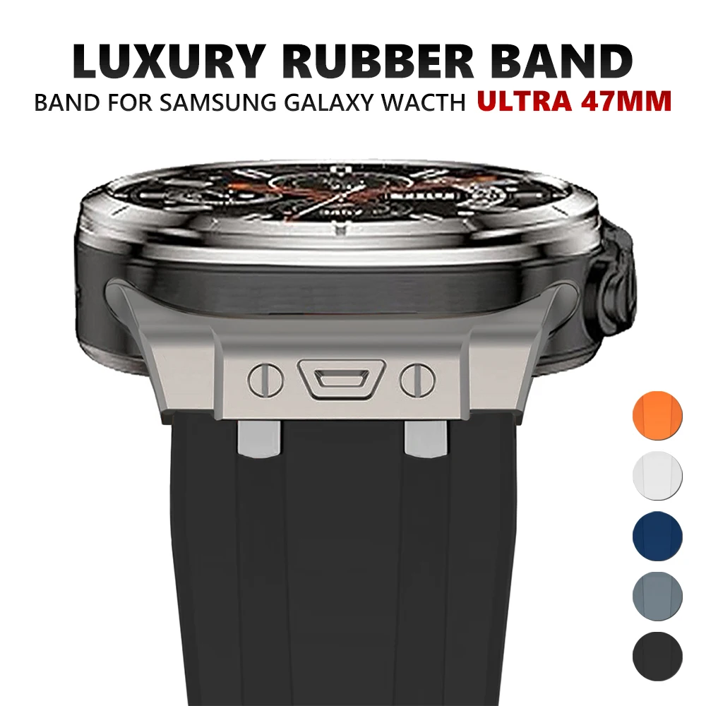 Luxury Rubber Band for Samsung Galaxy Watch Ultra 47mm Sports Silicone Loop Bracelet for SAMSUNG GALAXY ULTRA 47MM No Gaps Strap
Luxury Rubber Band for Samsung Galaxy Watch Ultra 47mm Sports Silicone Loop Bracelet for SAMSUNG GALAXY ULTRA 47MM No Gaps Strap