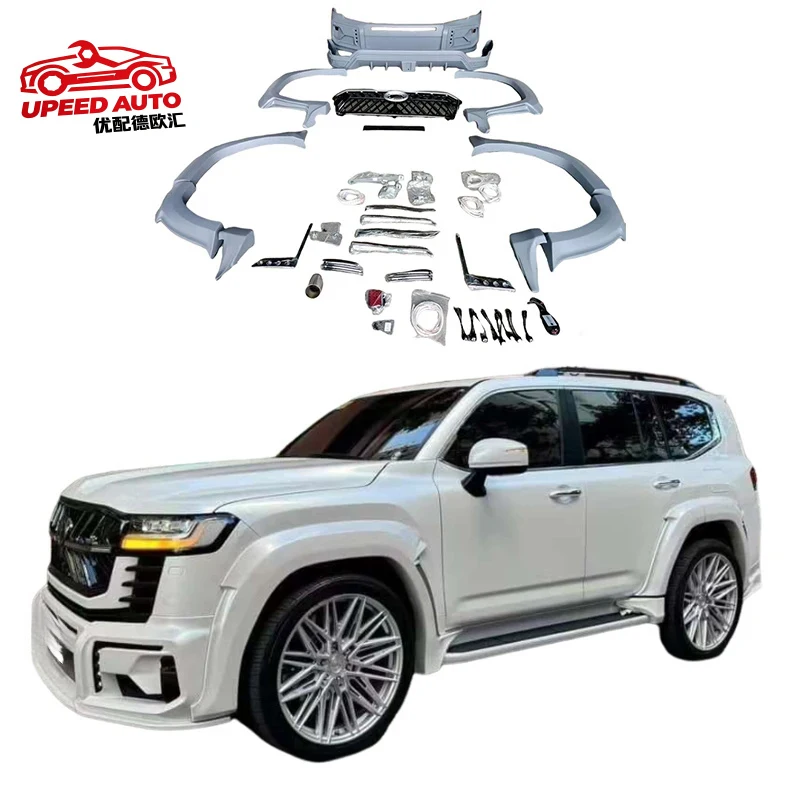 Suitable for Factory Hot Selling LC300 WALD Auto Parts Body Kit Front and Rear Bumper Land Cruiser 2021 + Modified LC3
Suitable for Factory Hot Selling LC300 WALD Auto Parts Body Kit Front and Rear Bumper Land Cruiser 2021 + Modified LC3