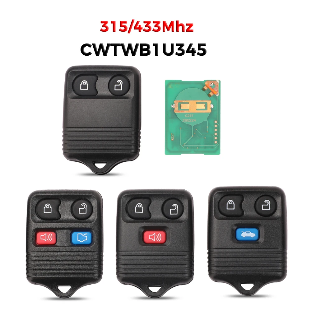 jingyuqin 2/3/4Buttons 315/433Mhz Keyless CWTWB1U345 Remote Car Key For Ford Edge Escape Explorer Windstar For Mazda Lincoln
jingyuqin 2/3/4Buttons 315/433Mhz Keyless CWTWB1U345 Remote Car Key For Ford Edge Escape Explorer Windstar For Mazda Lincoln