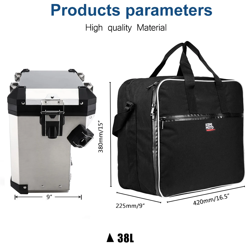 38L Motorcycle Side Luggage Inner Bag for BMW R1200GS Multifunctional Suitcase Travel Shoulder Bag Compatible with Side Case
38L Motorcycle Side Luggage Inner Bag for BMW R1200GS Multifunctional Suitcase Travel Shoulder Bag Compatible with Side Case