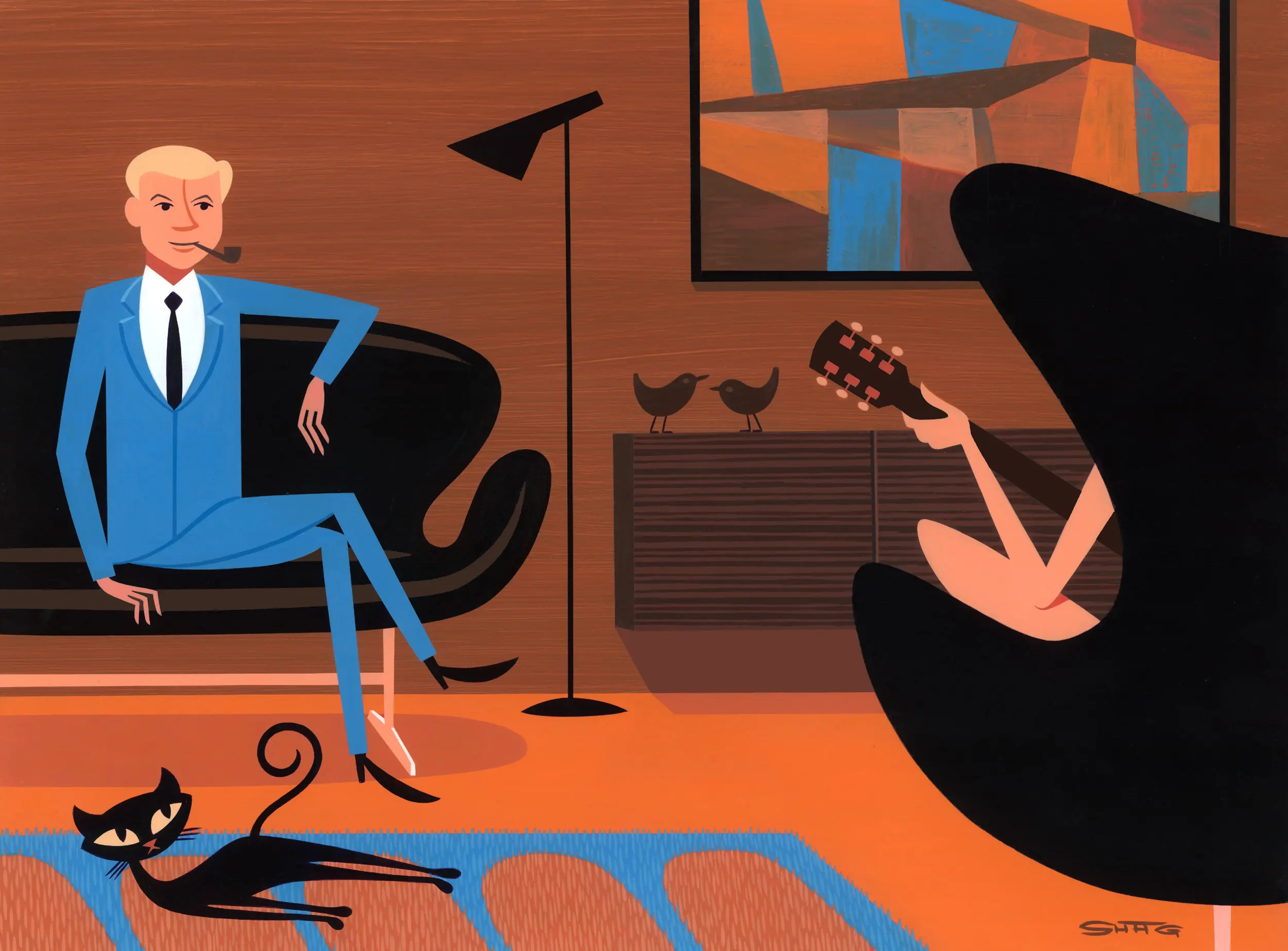 Josh Agle Shag Art Canvas Poster for Living Room Decoration Home Wall Decor Decorative Picture
Josh Agle Shag Art Canvas Poster for Living Room Decoration Home Wall Decor Decorative Picture