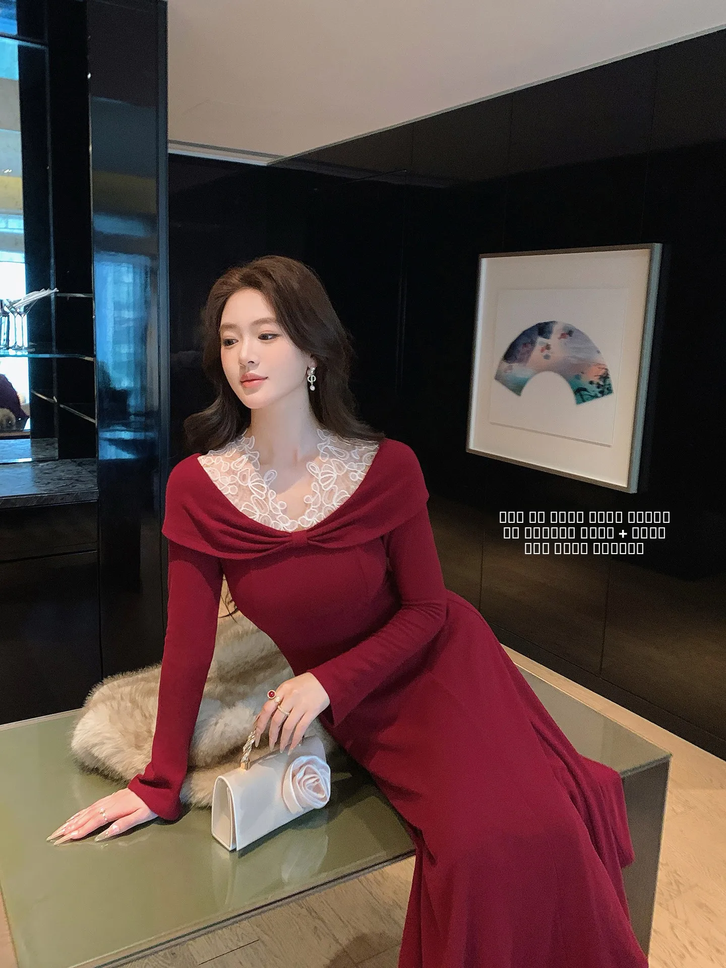 Ele Red Long A-Line Dr Ms Daoge New Year Conference Par Birthday Women's Autumn Winter Knitted High Waist Warm Dr
Ele Red Long A-Line Dr Ms Daoge New Year Conference Par Birthday Women's Autumn Winter Knitted High Waist Warm Dr