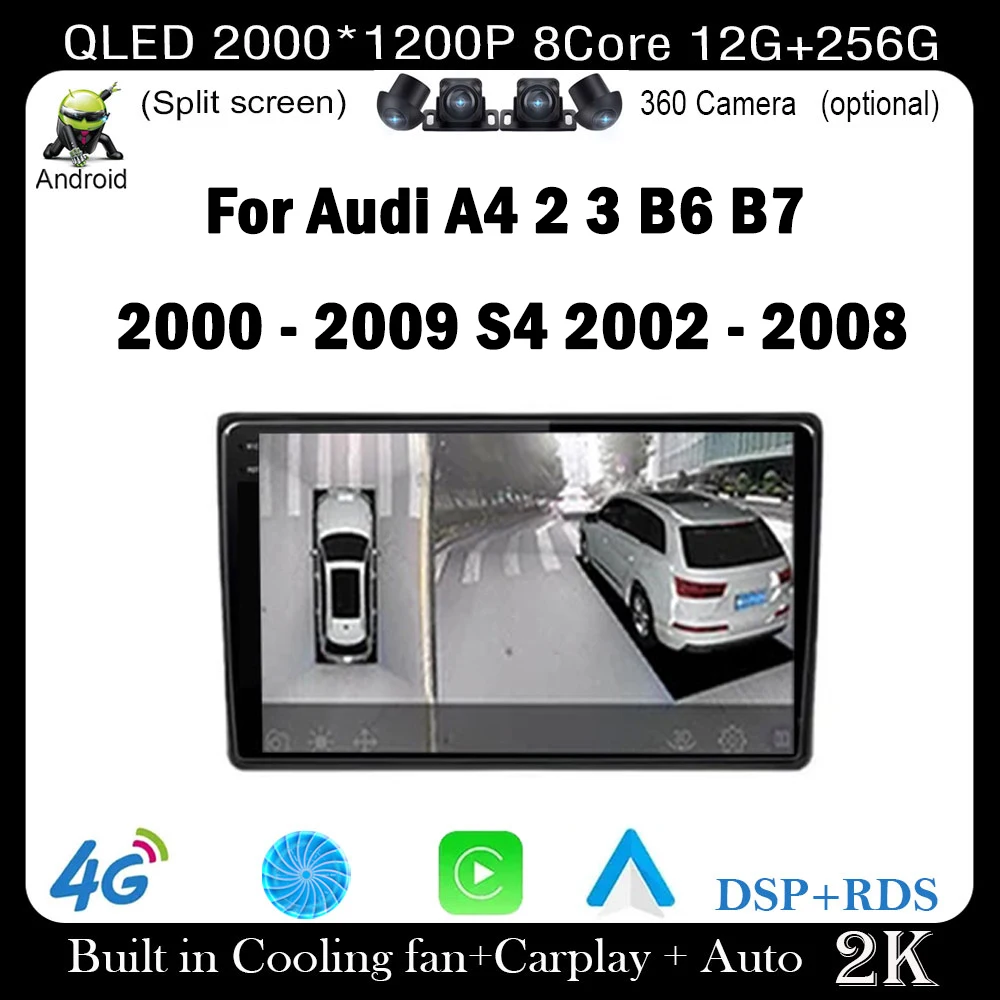 9 Inch DSP Android 14 For Audi A4 2 3 B6 B7 2000 - 2009 S4 2002 - 2008 Car Player GPS Navigation Multimedia Radio Video auto
9 Inch DSP Android 14 For Audi A4 2 3 B6 B7 2000 - 2009 S4 2002 - 2008 Car Player GPS Navigation Multimedia Radio Video auto
