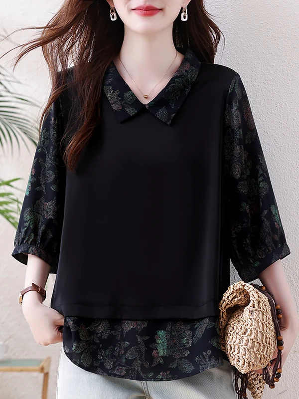 Fashionable Ice Silk Loose plus Size Women's Shirt Short Sleeve Anti-Aging Casual Style Slimming Top for Daily Wear
Fashionable Ice Silk Loose plus Size Women's Shirt Short Sleeve Anti-Aging Casual Style Slimming Top for Daily Wear