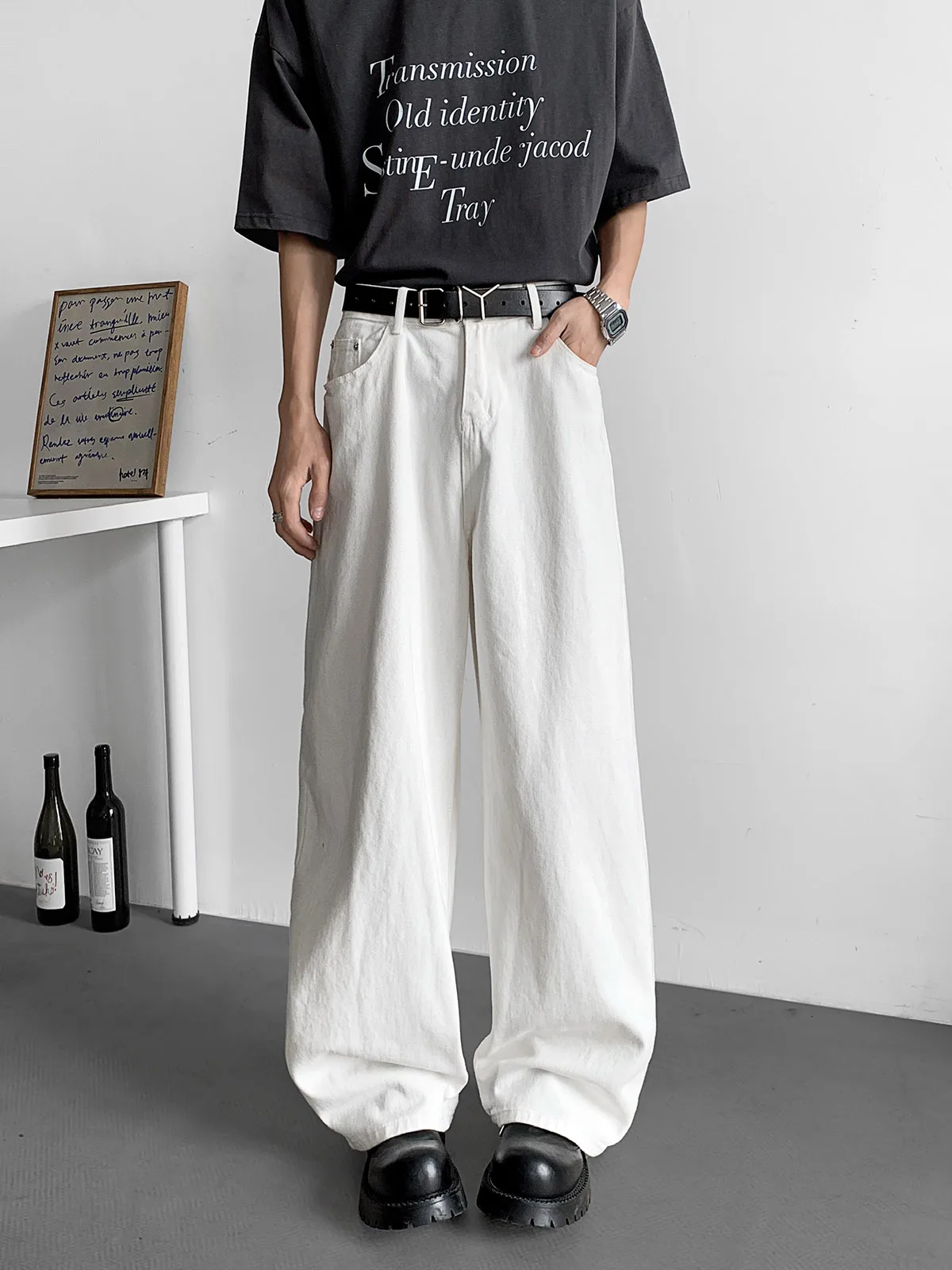 White Straight Leg Jeans Men's Slim Fit Youth Casual Long Pants Loose Wide Leg Jeans Teenagers Spring Trendy Straight Tube
White Straight Leg Jeans Men's Slim Fit Youth Casual Long Pants Loose Wide Leg Jeans Teenagers Spring Trendy Straight Tube
