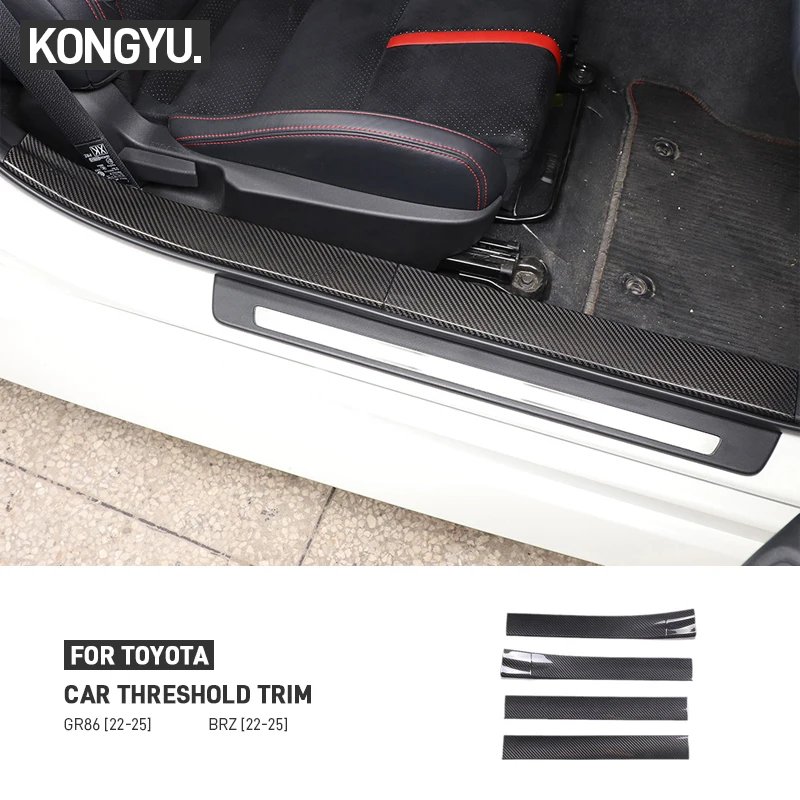 Для Toyota GR86 для Subaru BRZ 2022-2025, настоящее углеродное волокно, автомобильные двери, порог, педаль, накладка, защитная полоса, наклейка
Для Toyota GR86 для Subaru BRZ 2022-2025, настоящее углеродное волокно, автомобильные двери, порог, педаль, накладка, защитная полоса, наклейка