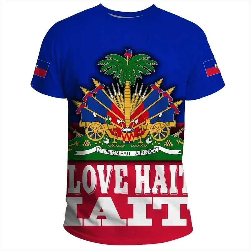 3D Printed Haiti Flag T-Shirt for Men National Emblem Pattern Short Sleeve Tees Casual Sports O-Neck T-Shirts Street Loose Tops
3D Printed Haiti Flag T-Shirt for Men National Emblem Pattern Short Sleeve Tees Casual Sports O-Neck T-Shirts Street Loose Tops