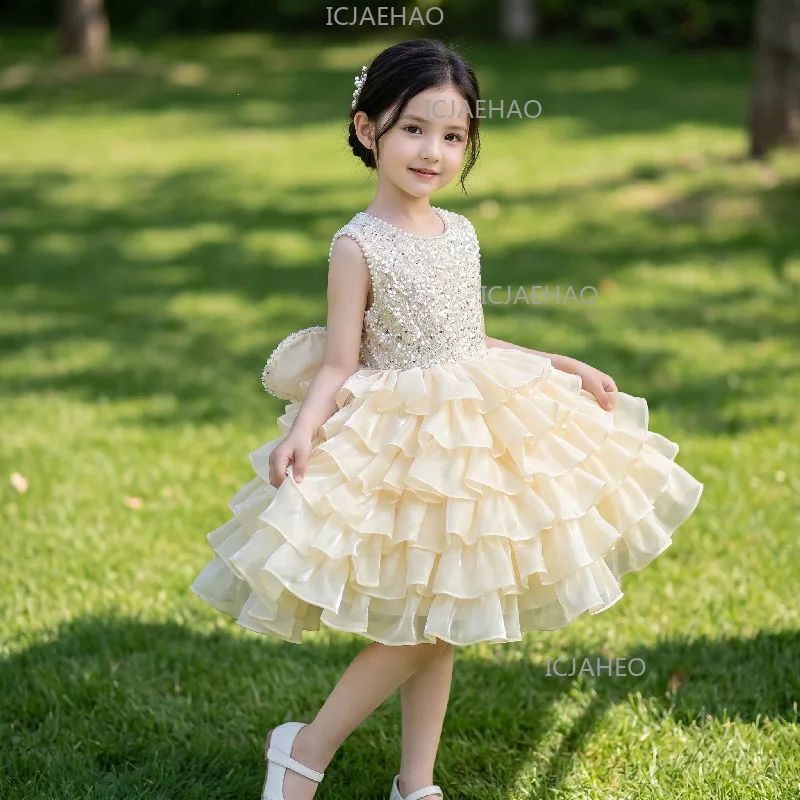 Girl One-Year-Old Dress Sequined Puffy Luxury Style Cake Skirt Little Girl Birthday Party Princess Dress 2026 New Style Costume
Girl One-Year-Old Dress Sequined Puffy Luxury Style Cake Skirt Little Girl Birthday Party Princess Dress 2026 New Style Costume