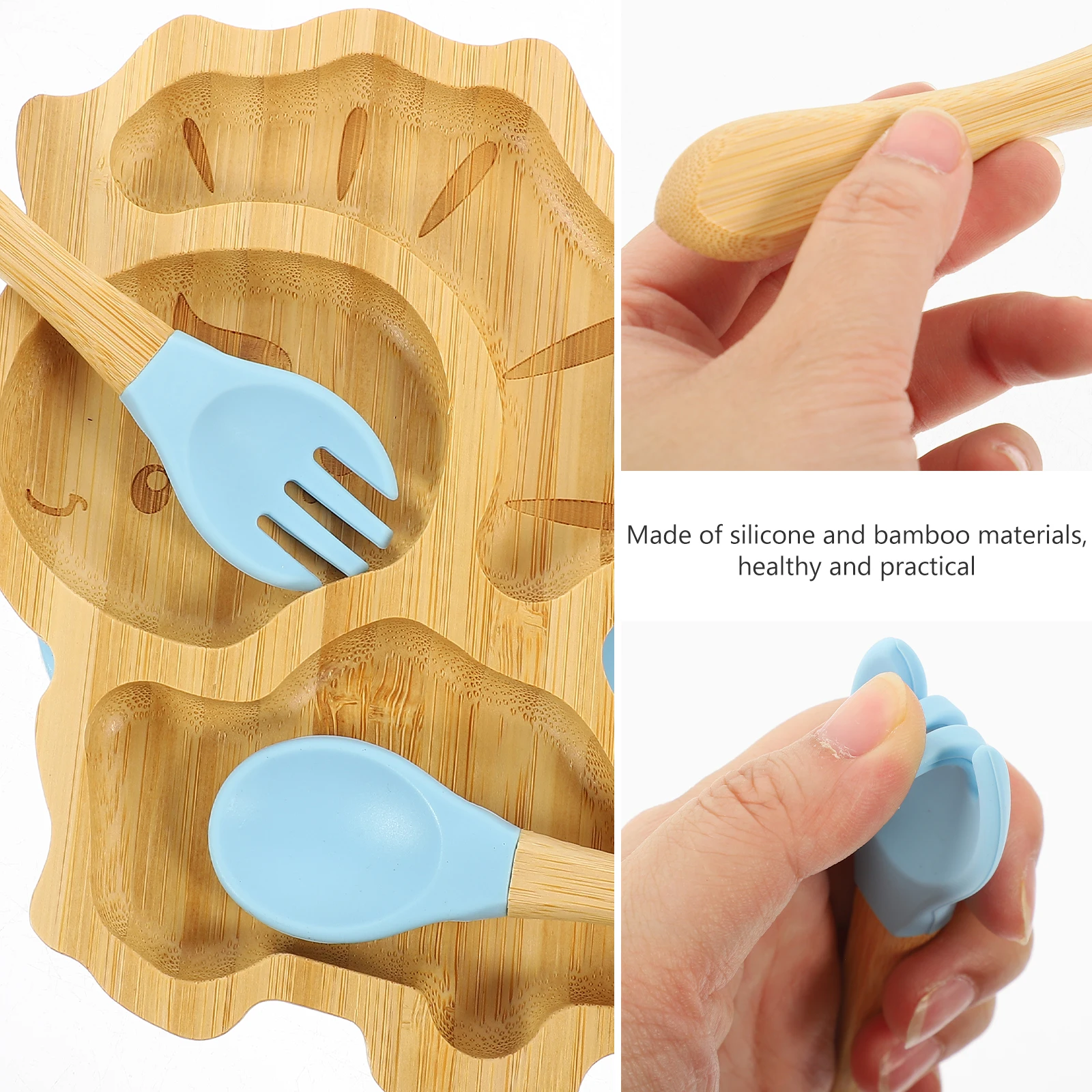 1 set Bamboo Dining Tray Set Kids Suction Plates Blue Crab Toddler Bowls Spoons Forks Anti Tip Durable Feeding Supplies Baby
1 set Bamboo Dining Tray Set Kids Suction Plates Blue Crab Toddler Bowls Spoons Forks Anti Tip Durable Feeding Supplies Baby