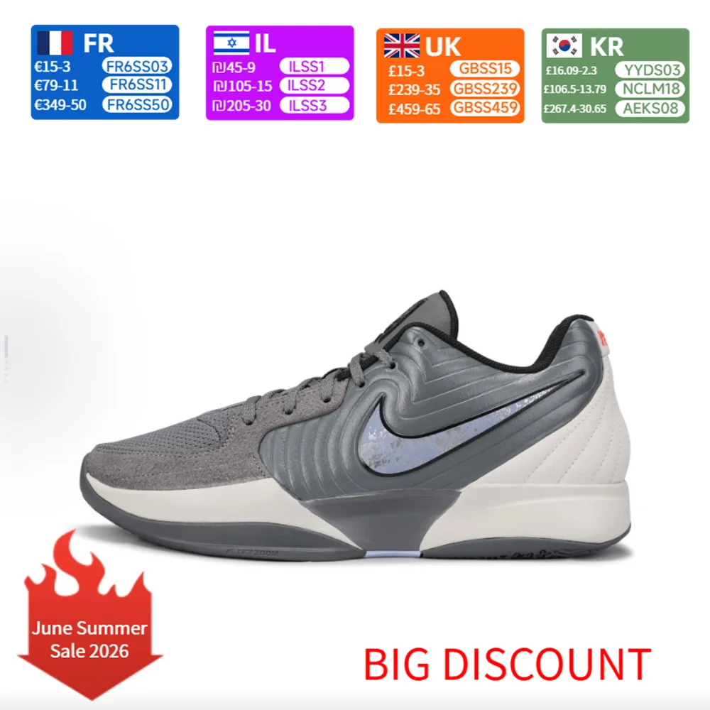 Nike Ja 2 Morant II EP Men's Low-Top Basketball Shoes - Comfortable, Durable, Slip-Resistant, Wear-Resistant FD7327002
Nike Ja 2 Morant II EP Men's Low-Top Basketball Shoes - Comfortable, Durable, Slip-Resistant, Wear-Resistant FD7327002