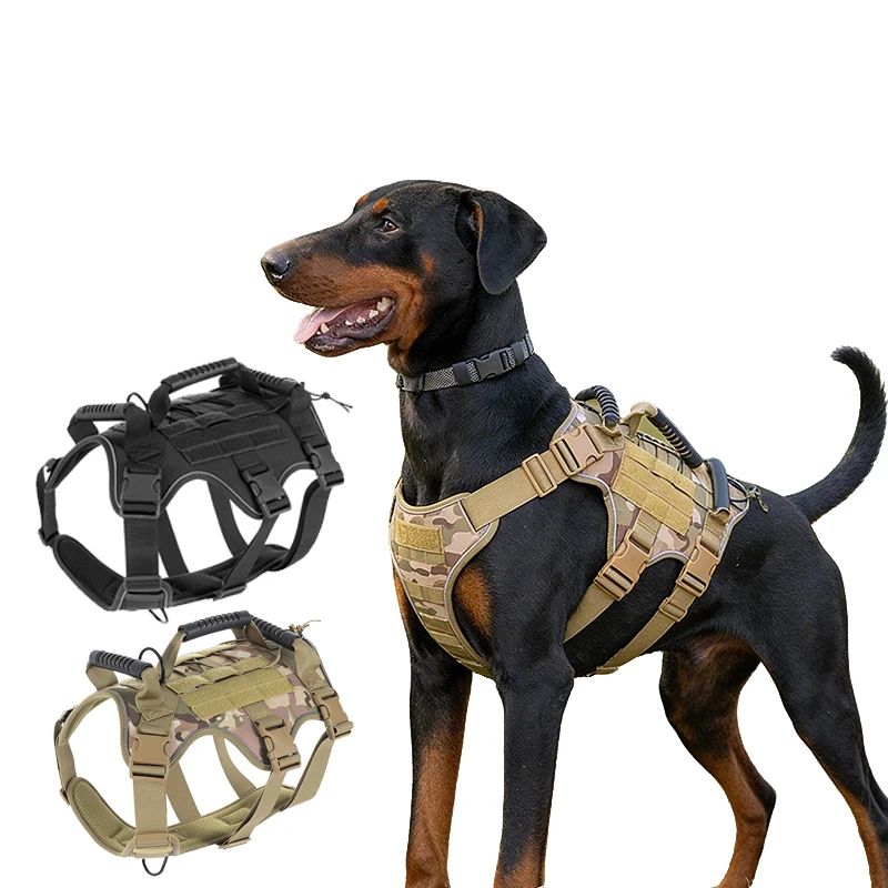 Heavy Duty Tactical Reflective Military Dog Harness Vest For Large Dogs Working Dogs With Handle Easy Control Adjustable Harness
Heavy Duty Tactical Reflective Military Dog Harness Vest For Large Dogs Working Dogs With Handle Easy Control Adjustable Harness