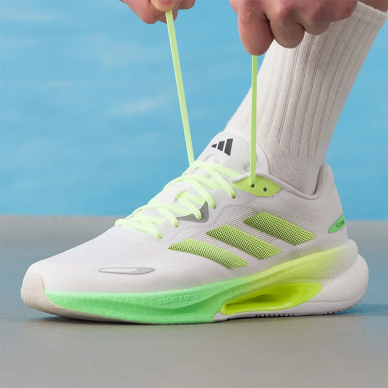 Adidas Light Boost Cushioned Running Shoes White Neon Green Breathable Athletic Trainers Men Women KJ2762
Adidas Light Boost Cushioned Running Shoes White Neon Green Breathable Athletic Trainers Men Women KJ2762