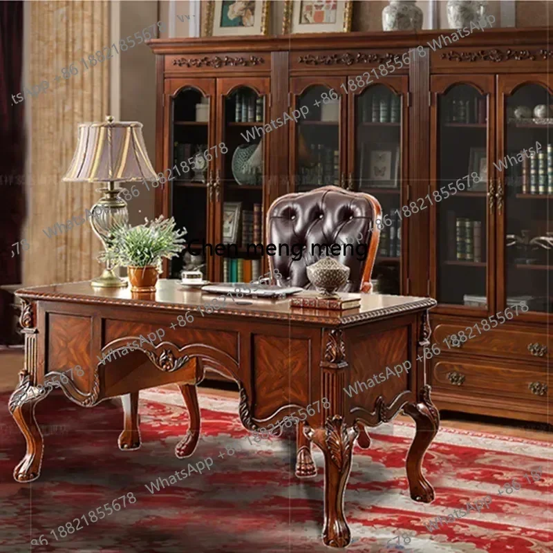 D182Boss Table Vintage American Desk Stable, Office Desk Spacious ,Wooden Furniture Solid Wood Study Room Customized Product
D182Boss Table Vintage American Desk Stable, Office Desk Spacious ,Wooden Furniture Solid Wood Study Room Customized Product