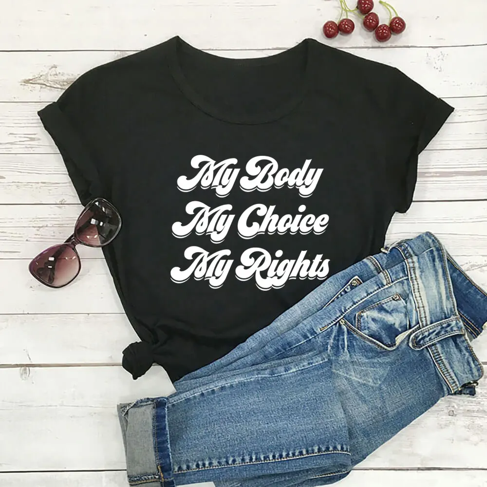 My Body My Choice Shirt Pro Choice Shirt 100%Cotton Women Tshirt Feminist Funny Summer Casual Short Sleeve Top Women's Right Tee
My Body My Choice Shirt Pro Choice Shirt 100%Cotton Women Tshirt Feminist Funny Summer Casual Short Sleeve Top Women's Right Tee