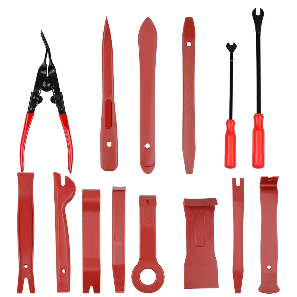 Auto Dashboard Plastic Interior Car Puller Door Panel Pry Clip Plier Trim Radio Removal Car Tool Kit Set
Auto Dashboard Plastic Interior Car Puller Door Panel Pry Clip Plier Trim Radio Removal Car Tool Kit Set