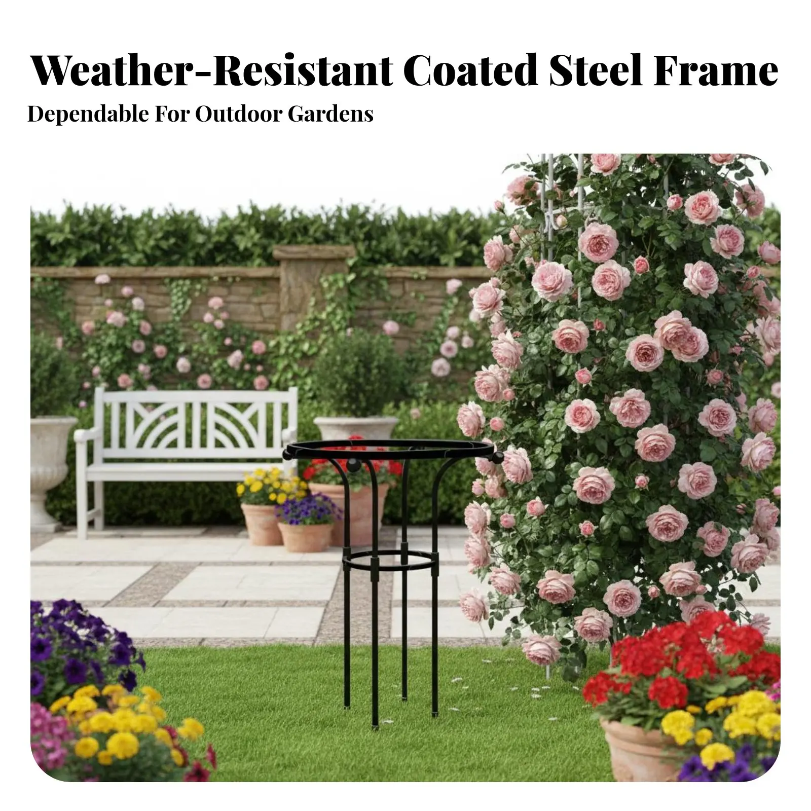 Umbrella Plant Support Upright Support Stackable Plant Support Decorative Design Long-Lasting for Homeowners, External Door
Umbrella Plant Support Upright Support Stackable Plant Support Decorative Design Long-Lasting for Homeowners, External Door