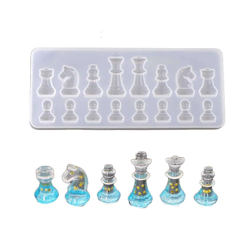 Cute Chess Silicone Mold Diy Craft Making Eco-Friendly Durable Non-Stick Creative Handmade Resin Crafts Supplies Jewelry
Cute Chess Silicone Mold Diy Craft Making Eco-Friendly Durable Non-Stick Creative Handmade Resin Crafts Supplies Jewelry