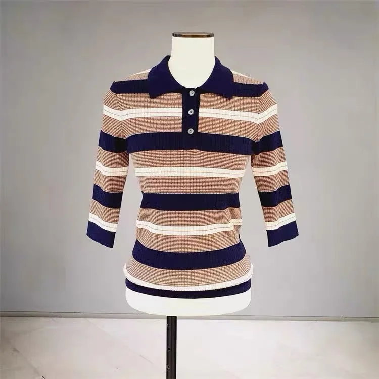 NingYao MIC26 Spring Neck Stripe Color Block Elastic Slim Fit mid Sleeve Knitted Sweater Women's Commute Style Regular S...
NingYao MIC26 Spring Neck Stripe Color Block Elastic Slim Fit mid Sleeve Knitted Sweater Women's Commute Style Regular S...