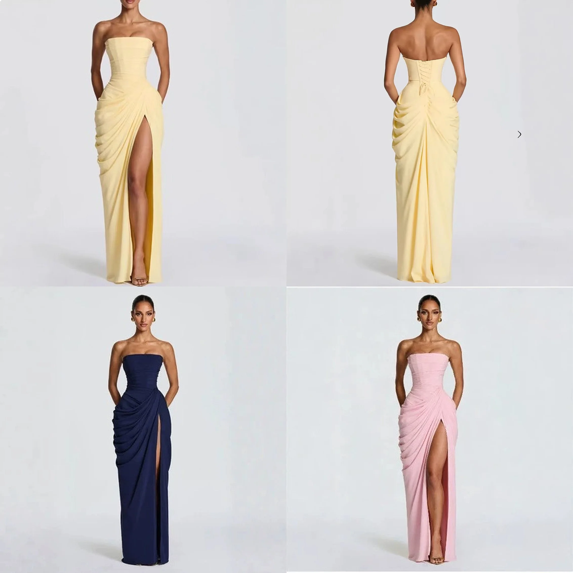 Asymmetric Ruched Bodycon Dress Sexy High Slit Ruched Dresses for Spring Summer Evening Dress
Asymmetric Ruched Bodycon Dress Sexy High Slit Ruched Dresses for Spring Summer Evening Dress