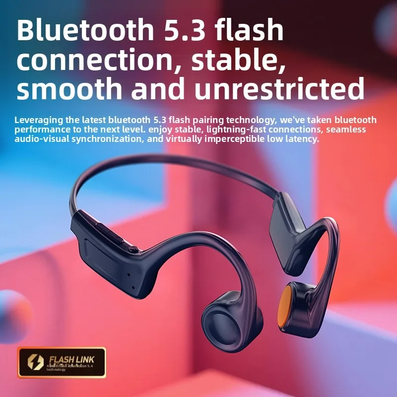 Bone Conduction Headphones Bluetooth 5.3 Wireless, 32Hrs Playtime IPX8 Waterproof, Sport Ear Hook Headset with Noise Cancelling
Bone Conduction Headphones Bluetooth 5.3 Wireless, 32Hrs Playtime IPX8 Waterproof, Sport Ear Hook Headset with Noise Cancelling