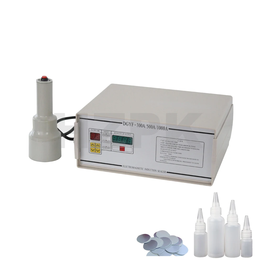 HZPK DCGY-300 portable mini aluminum foil electromagnetic induction plastic bottle cap heat seal sealing packing machine price
HZPK DCGY-300 portable mini aluminum foil electromagnetic induction plastic bottle cap heat seal sealing packing machine price