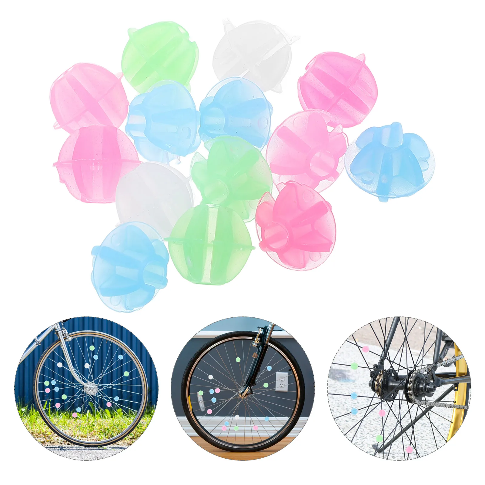 36pcs Glow In The Dark Bike Beads Unique Wheel Decorations Multicolored Plastic Clip Bicycle Covers Stylish Tire
36pcs Glow In The Dark Bike Beads Unique Wheel Decorations Multicolored Plastic Clip Bicycle Covers Stylish Tire