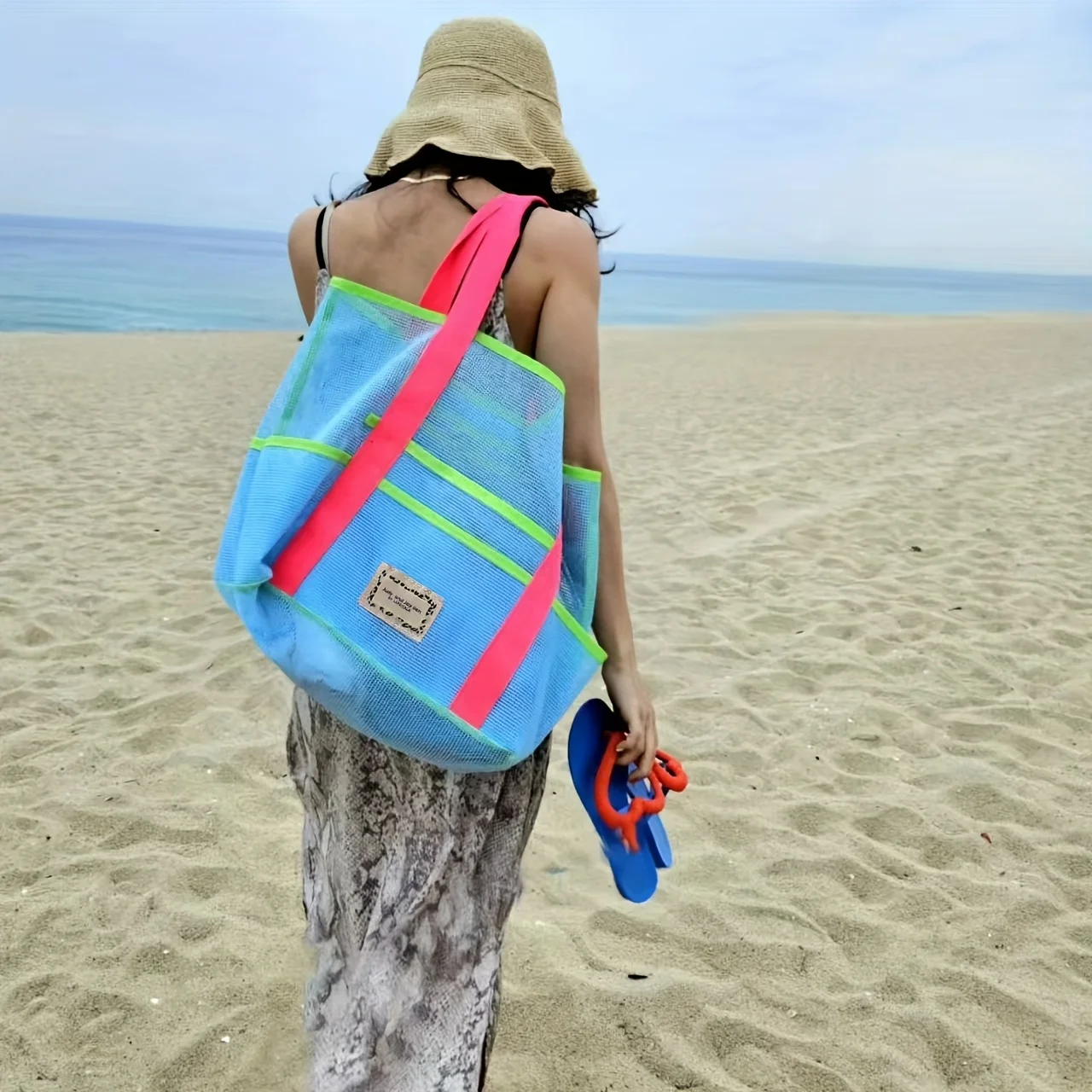 Multifunctional Portable Large Mesh Beach Tote Bag Lightweight Breathable Shopper with Multi-Pockets for Summer Pool Gym Travel
Multifunctional Portable Large Mesh Beach Tote Bag Lightweight Breathable Shopper with Multi-Pockets for Summer Pool Gym Travel