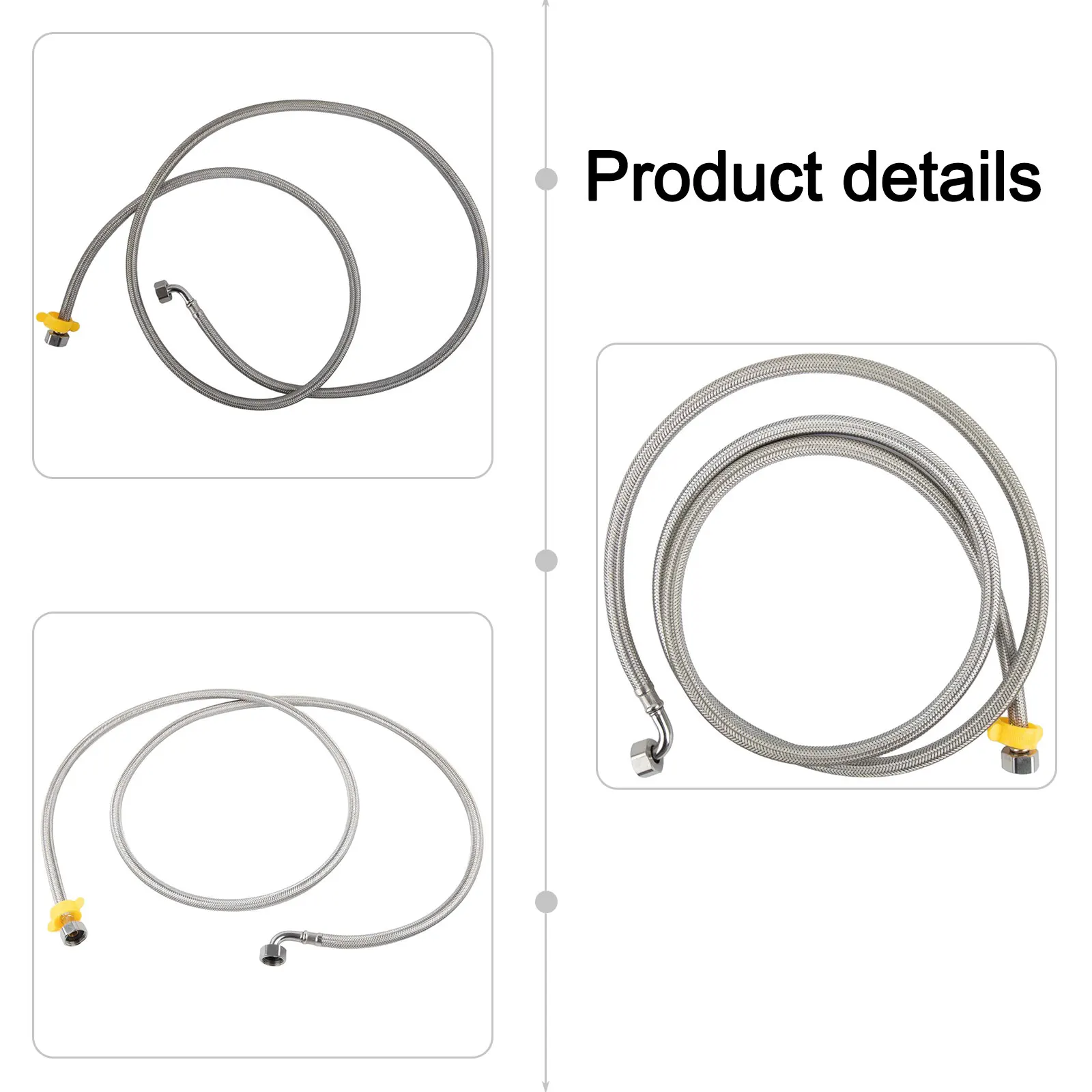 Flexible Water Inlet Elbow Hose Pipes 2M Length Easy Installation High Pressure Resistance Leak Prevention Show As The Picture
Flexible Water Inlet Elbow Hose Pipes 2M Length Easy Installation High Pressure Resistance Leak Prevention Show As The Picture