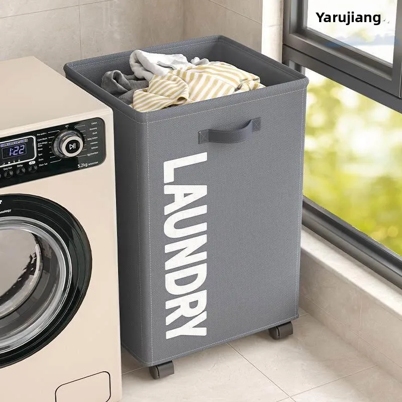 Large Capacity Dirty Laundry Basket with Wheels for Home Use Nordic Style Retro Design Bathroom Storage Organizer Bin
Large Capacity Dirty Laundry Basket with Wheels for Home Use Nordic Style Retro Design Bathroom Storage Organizer Bin