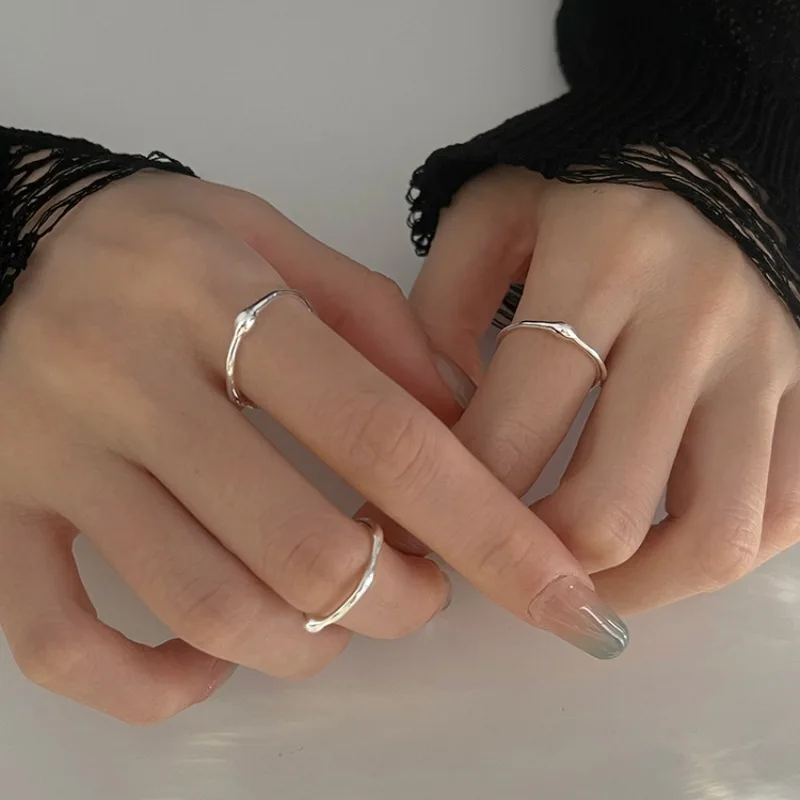 Регулируемое серебряное кольцо MEETSOFT для женщин, регулируемое минималистичное ювелирное изделие в виде капли воды
Регулируемое серебряное кольцо MEETSOFT для женщин, регулируемое минималистичное ювелирное изделие в виде капли воды