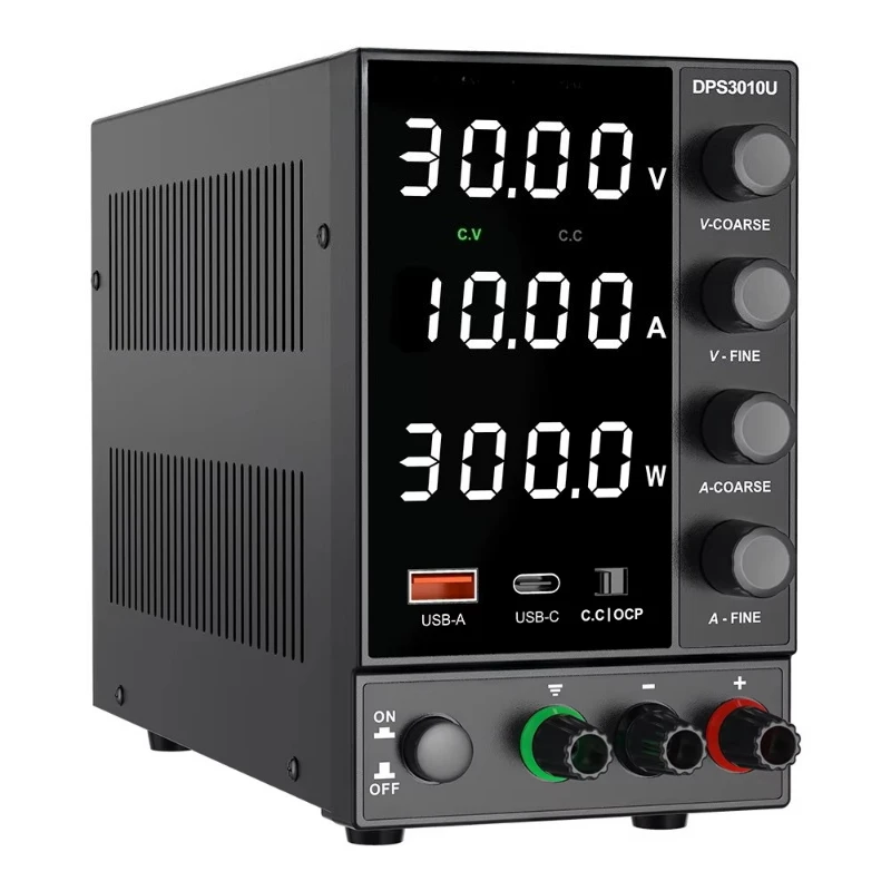 Adjustable stable voltage DC power supply 30V10A mobile maintenance power supply battery charging switch power supply
Adjustable stable voltage DC power supply 30V10A mobile maintenance power supply battery charging switch power supply