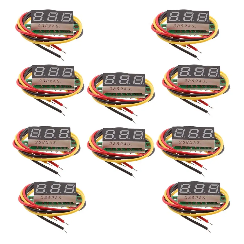 LED Digital Voltage Meter Mini Voltmeter Gauge with Reverse Protection for Electrical Circuit Testing
LED Digital Voltage Meter Mini Voltmeter Gauge with Reverse Protection for Electrical Circuit Testing